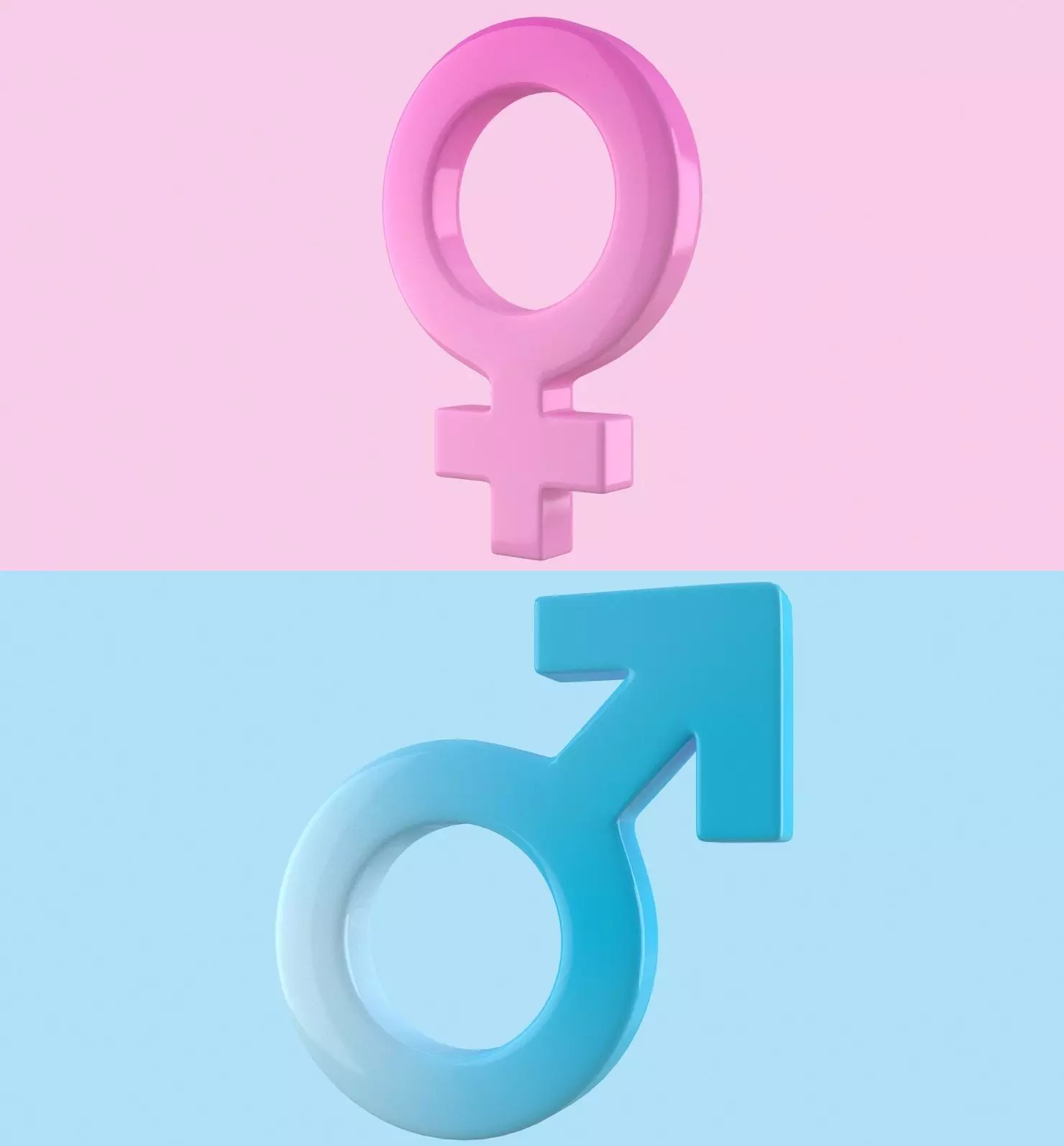 Gender Symbols Set 3D model_0