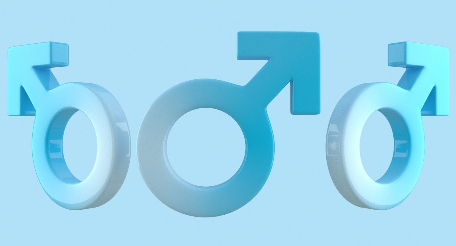 Gender Symbols Set 3D model_17