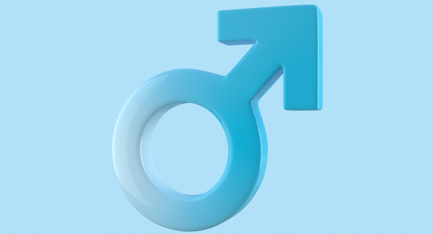 Gender Symbols Set 3D model_14