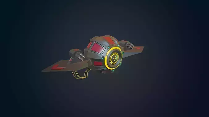 Sci-fi Military drone - 02