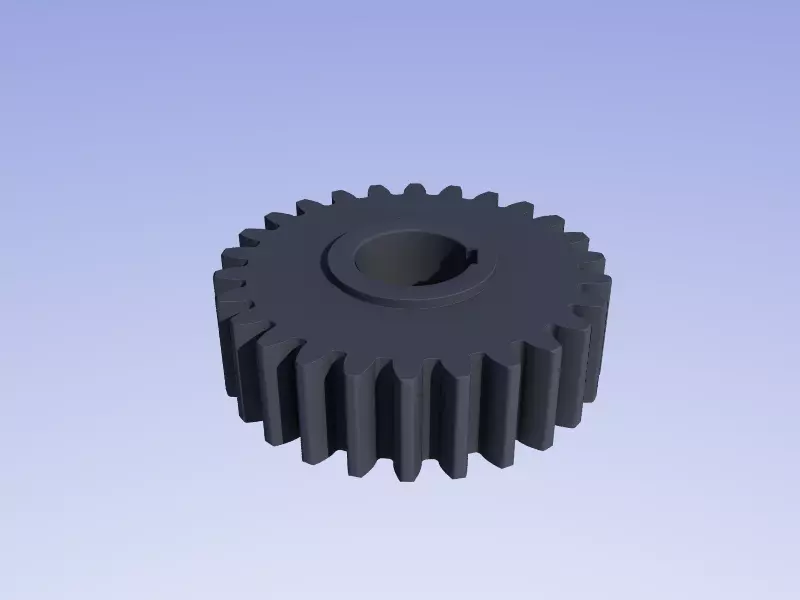 Involute gear 3D print model_0