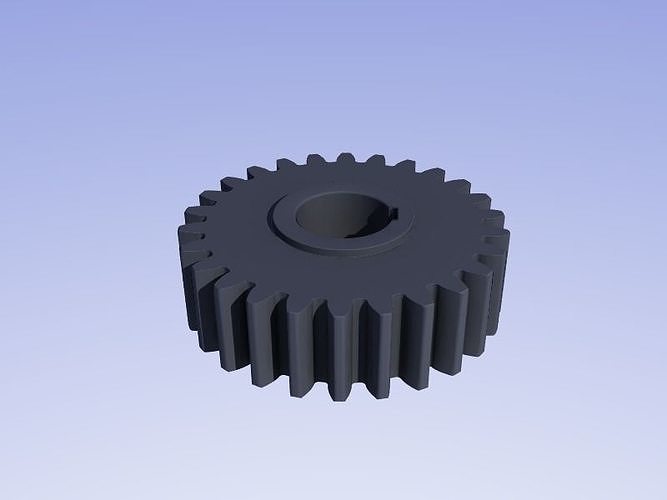 Involute gear 3D print model