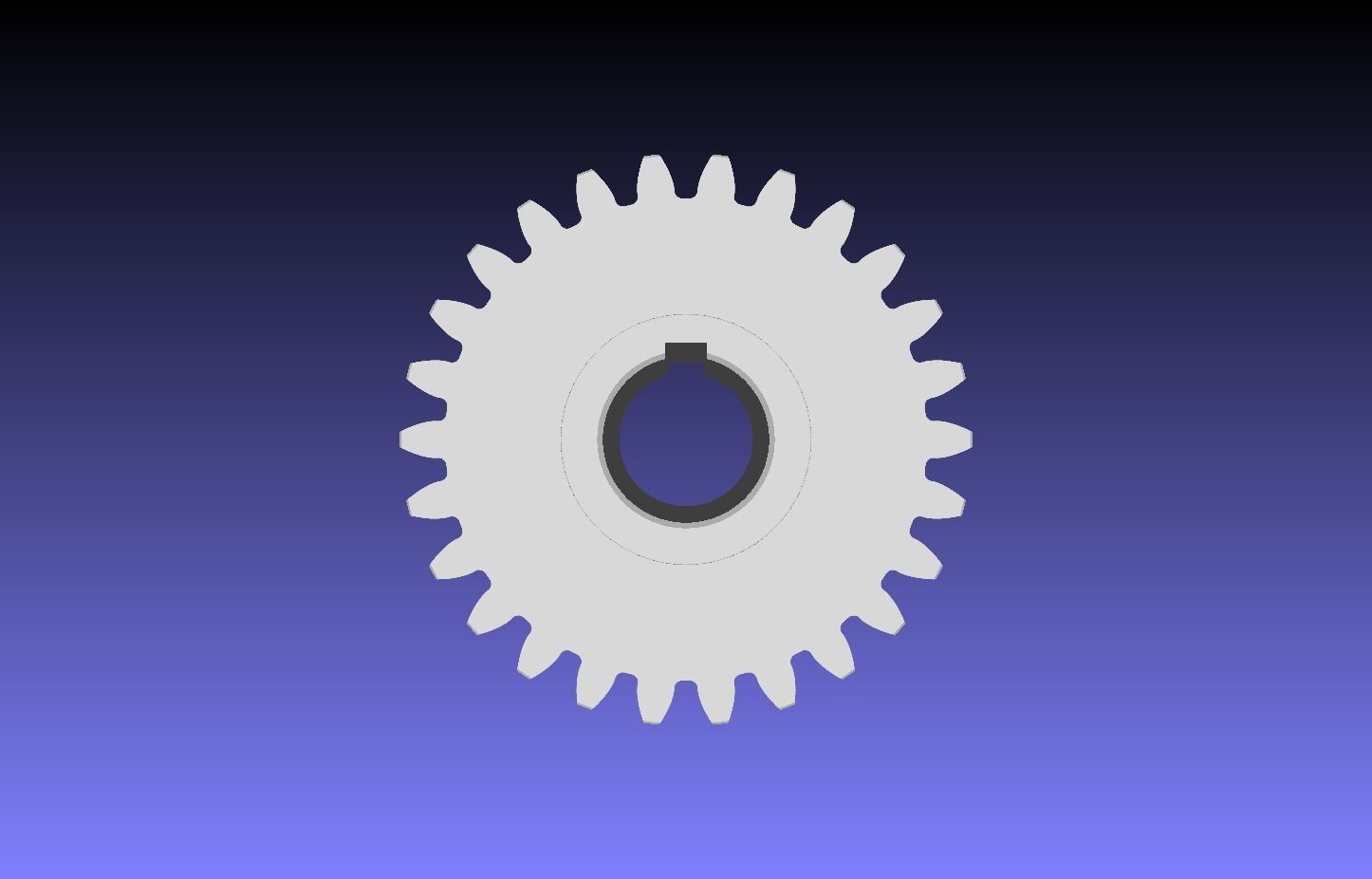Involute gear 3D print model_1