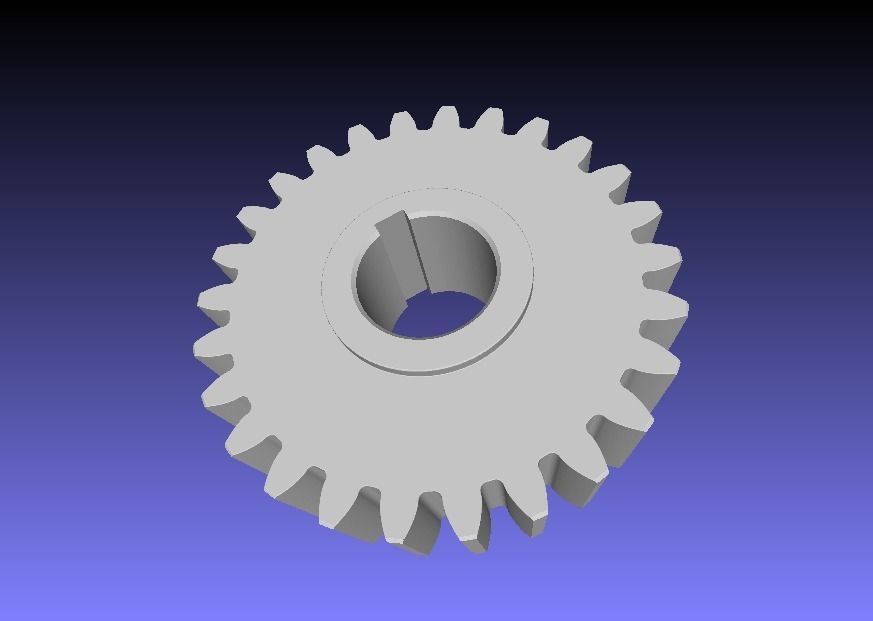 Involute gear 3D print model_2