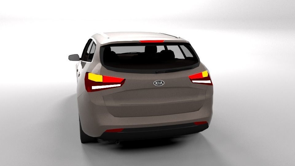 KIA CEED VARIANT LOWPOLY Low-poly 3D model_2