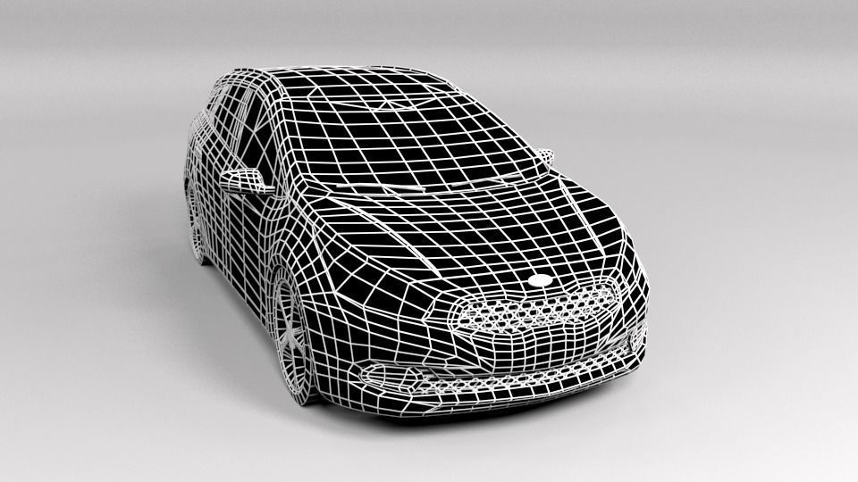 KIA CEED VARIANT LOWPOLY Low-poly 3D model_1