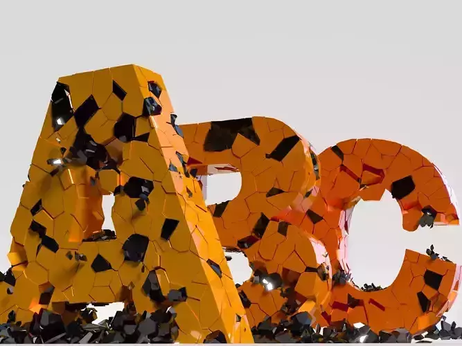 Collapsing damaged alphabet