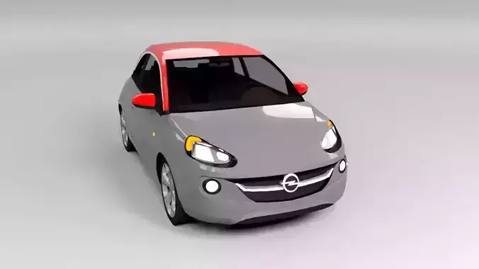 OPEL ADAM LOWPOLY Low-poly 3D model