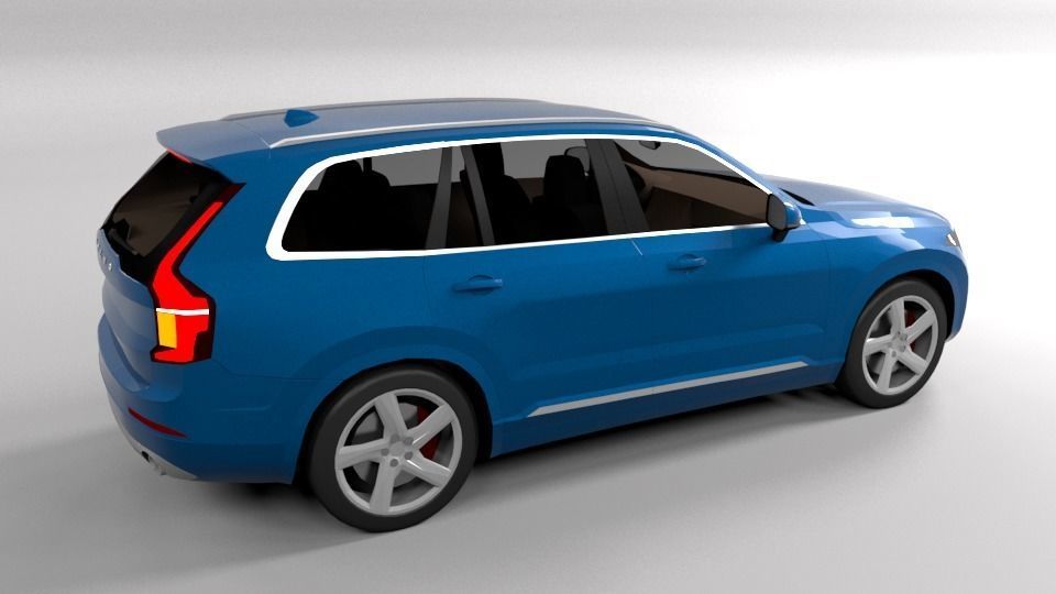 VOLVO XC90 Low-poly 3D model_6