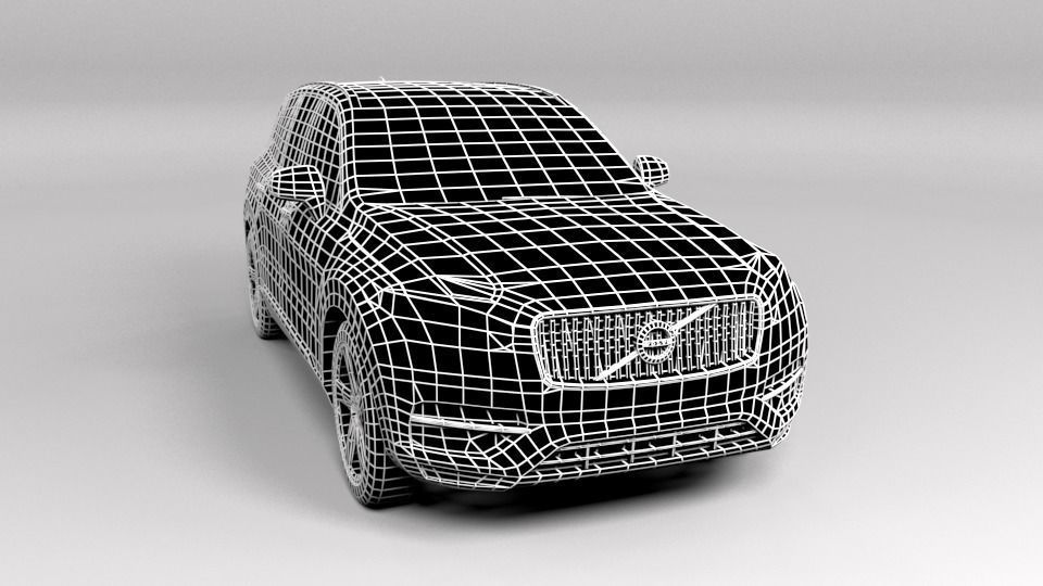 VOLVO XC90 Low-poly 3D model_1