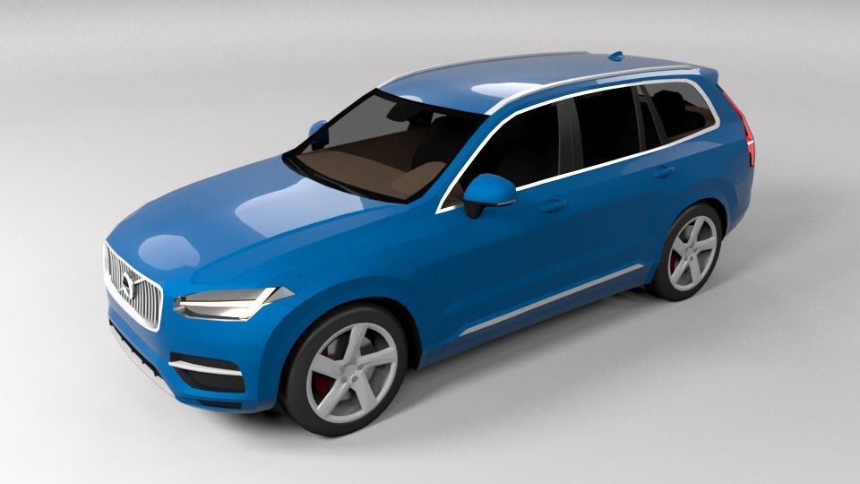 VOLVO XC90 Low-poly 3D model_4