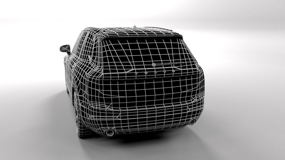 VOLVO XC90 Low-poly 3D model_3
