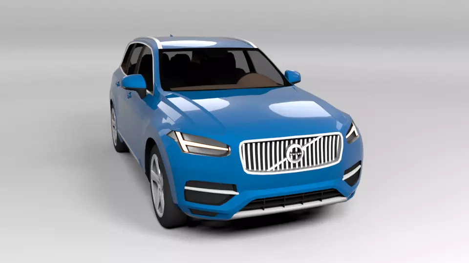 VOLVO XC90 Low-poly 3D model_0