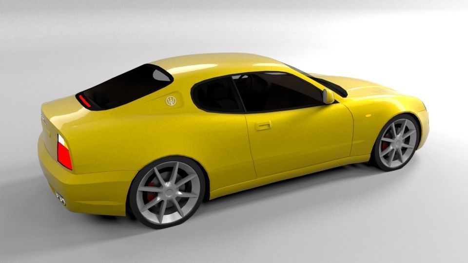 MASERATI GRANSPORT LOWPOLY Low-poly 3D model_6