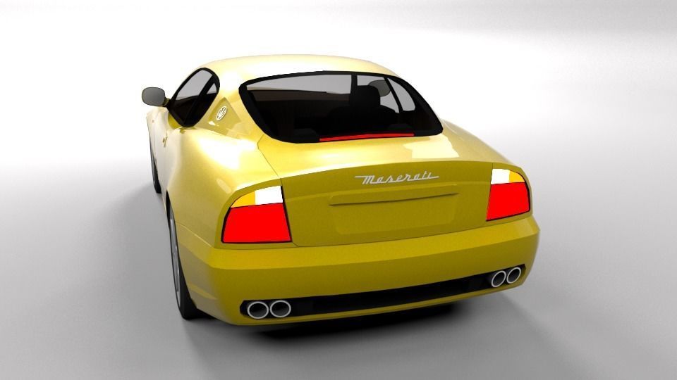 MASERATI GRANSPORT LOWPOLY Low-poly 3D model_2