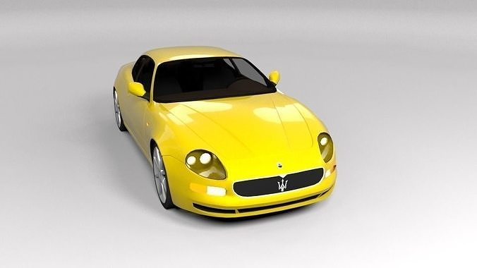 MASERATI GRANSPORT LOWPOLY Low-poly 3D model