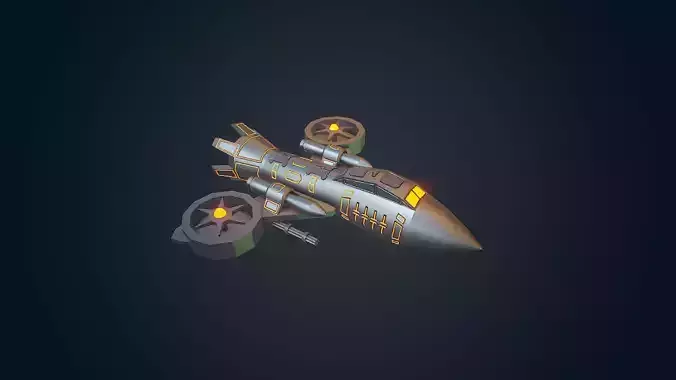 Sci-fi Military drone - 03