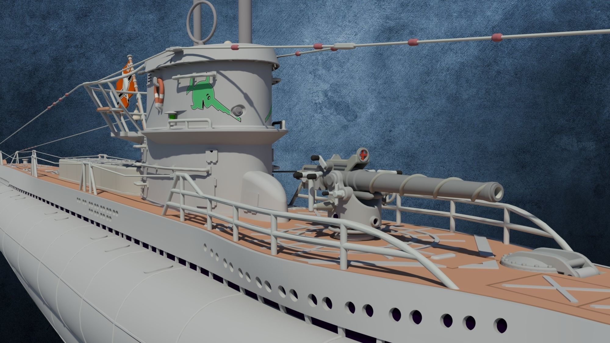 U-Boot TYP VIID 3D model_1