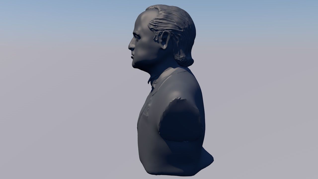 The Godfather Marlon Brando Vito Corleone 3D model_4