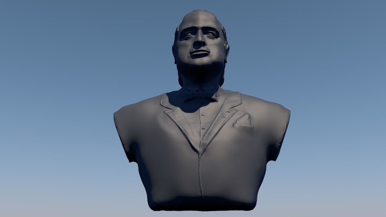 The Godfather Marlon Brando Vito Corleone 3D model_5