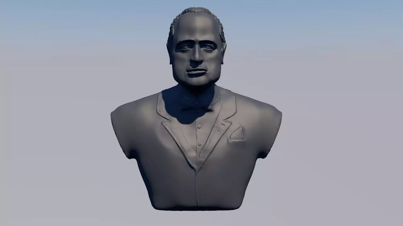 The Godfather Marlon Brando Vito Corleone 3D model_0