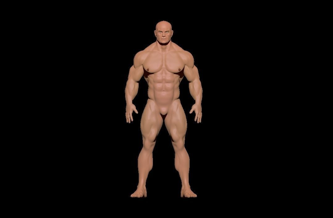 STRONG BODYBUILDER FIGHTER 3D Model Collection_12