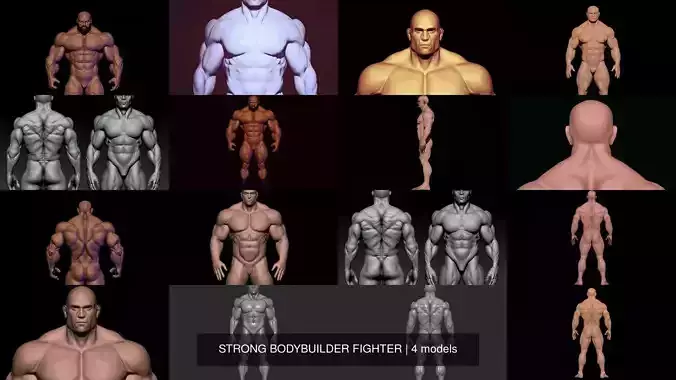 STRONG BODYBUILDER FIGHTER