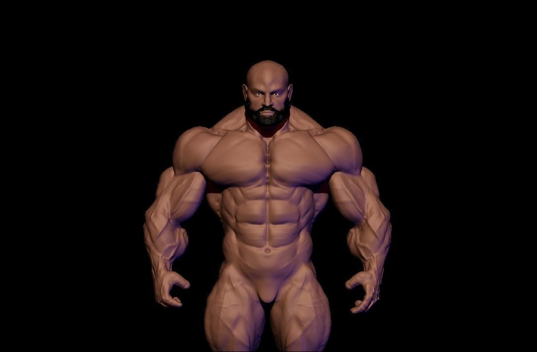 STRONG BODYBUILDER FIGHTER 3D Model Collection_29