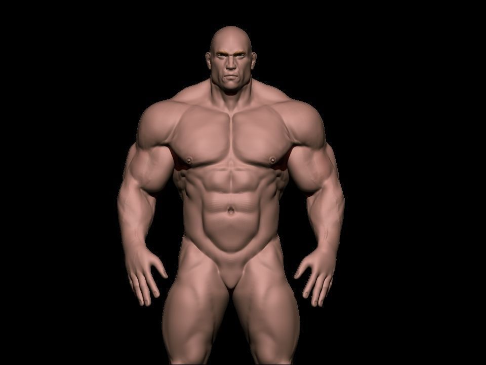 STRONG BODYBUILDER FIGHTER 3D Model Collection_7