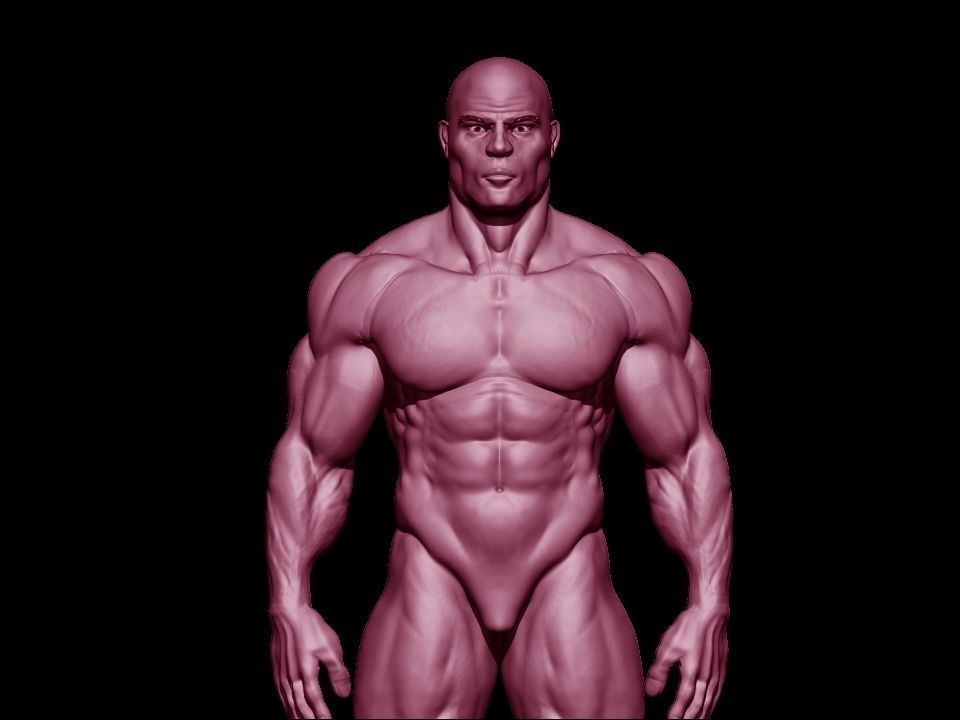 STRONG BODYBUILDER FIGHTER 3D Model Collection_37