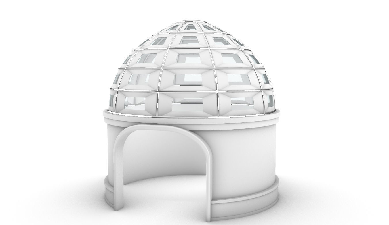 Dome Temple v1 3D model_6