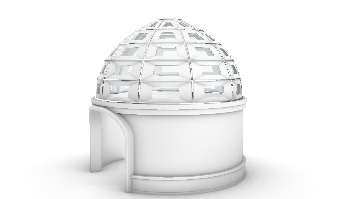 Dome Temple v1 3D model_5
