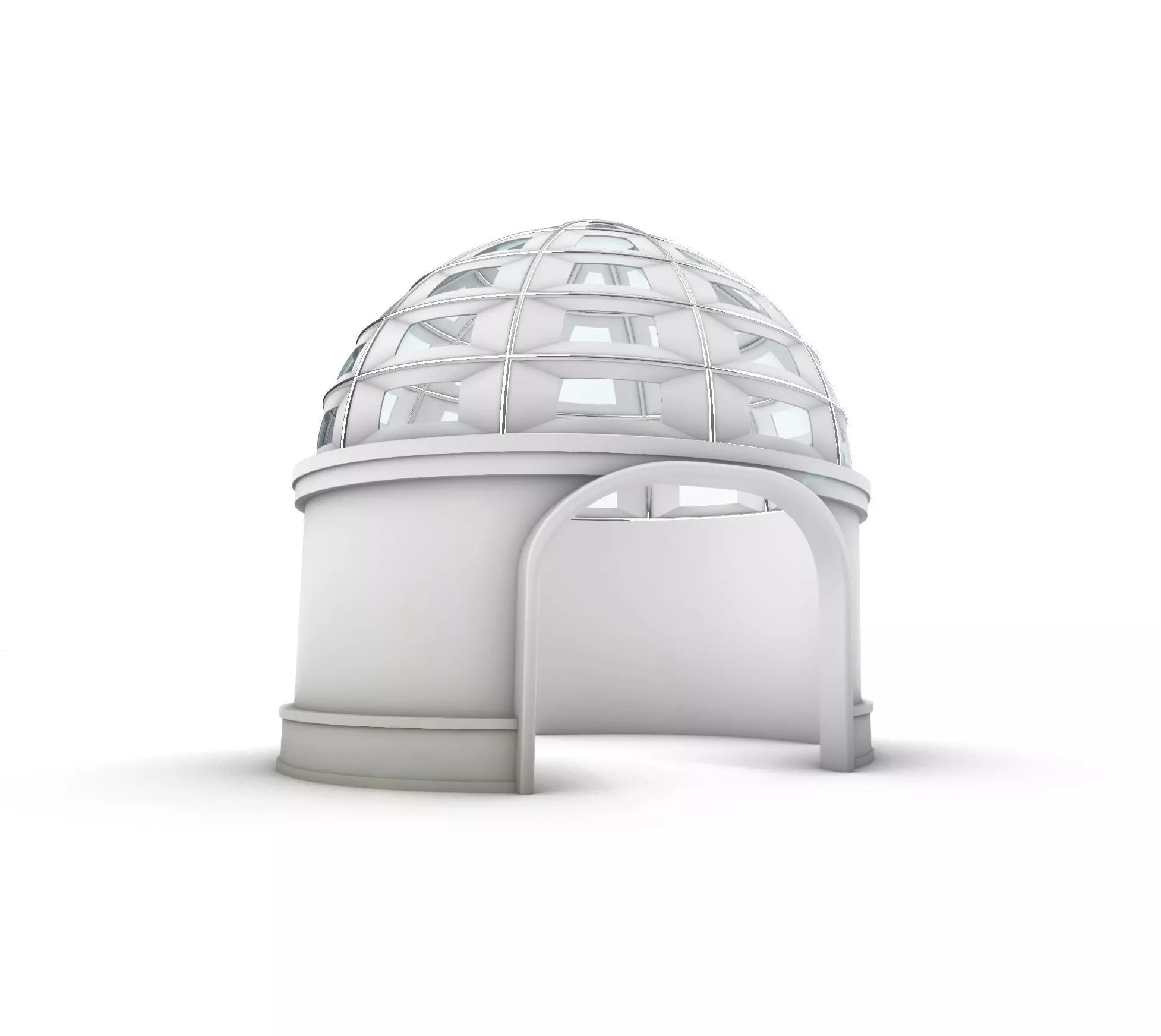 Dome Temple v1 3D model_0