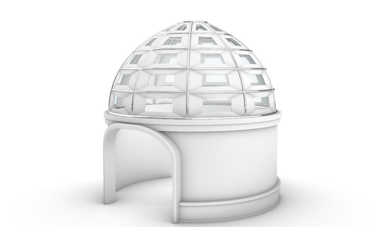 Dome Temple v1 3D model_7