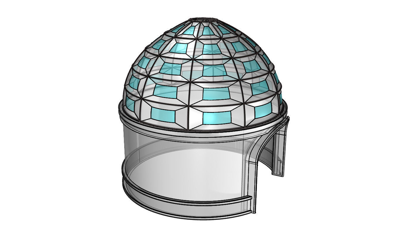 Dome Temple v1 3D model_29