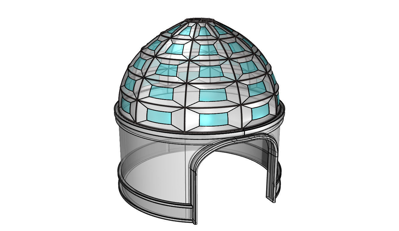 Dome Temple v1 3D model_30