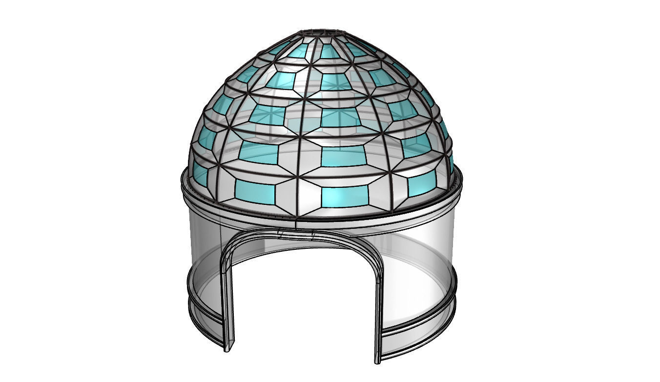 Dome Temple v1 3D model_21
