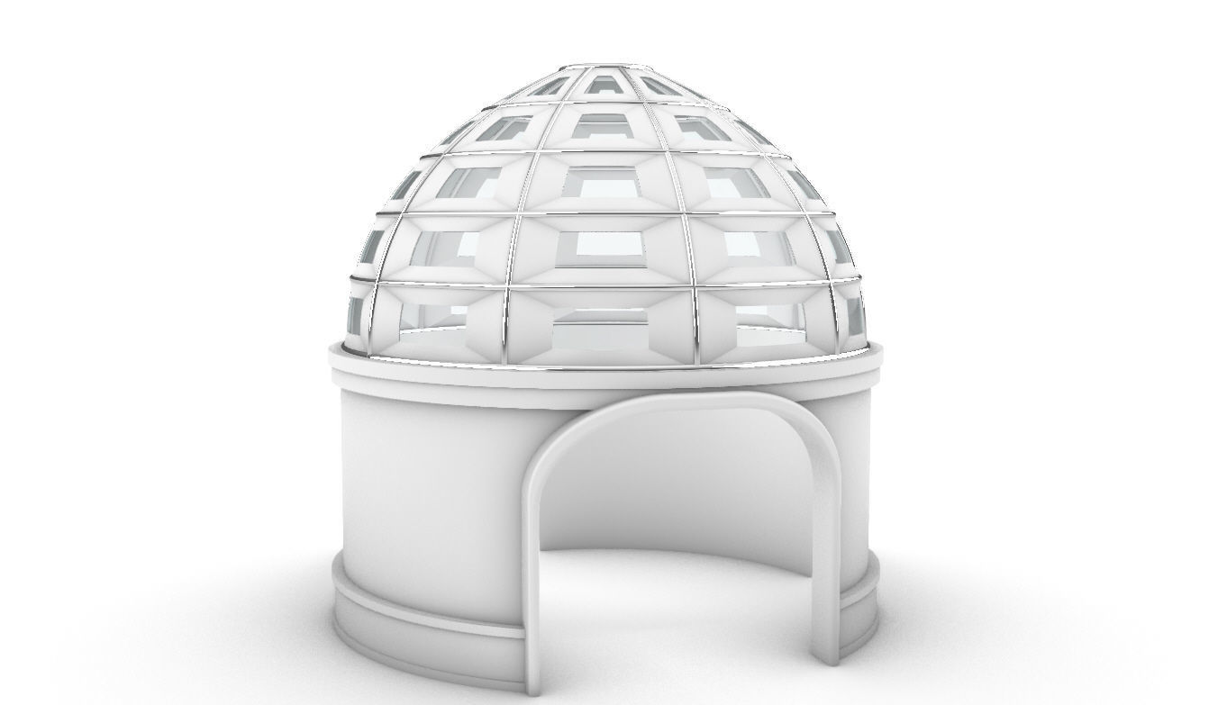 Dome Temple v1 3D model_1