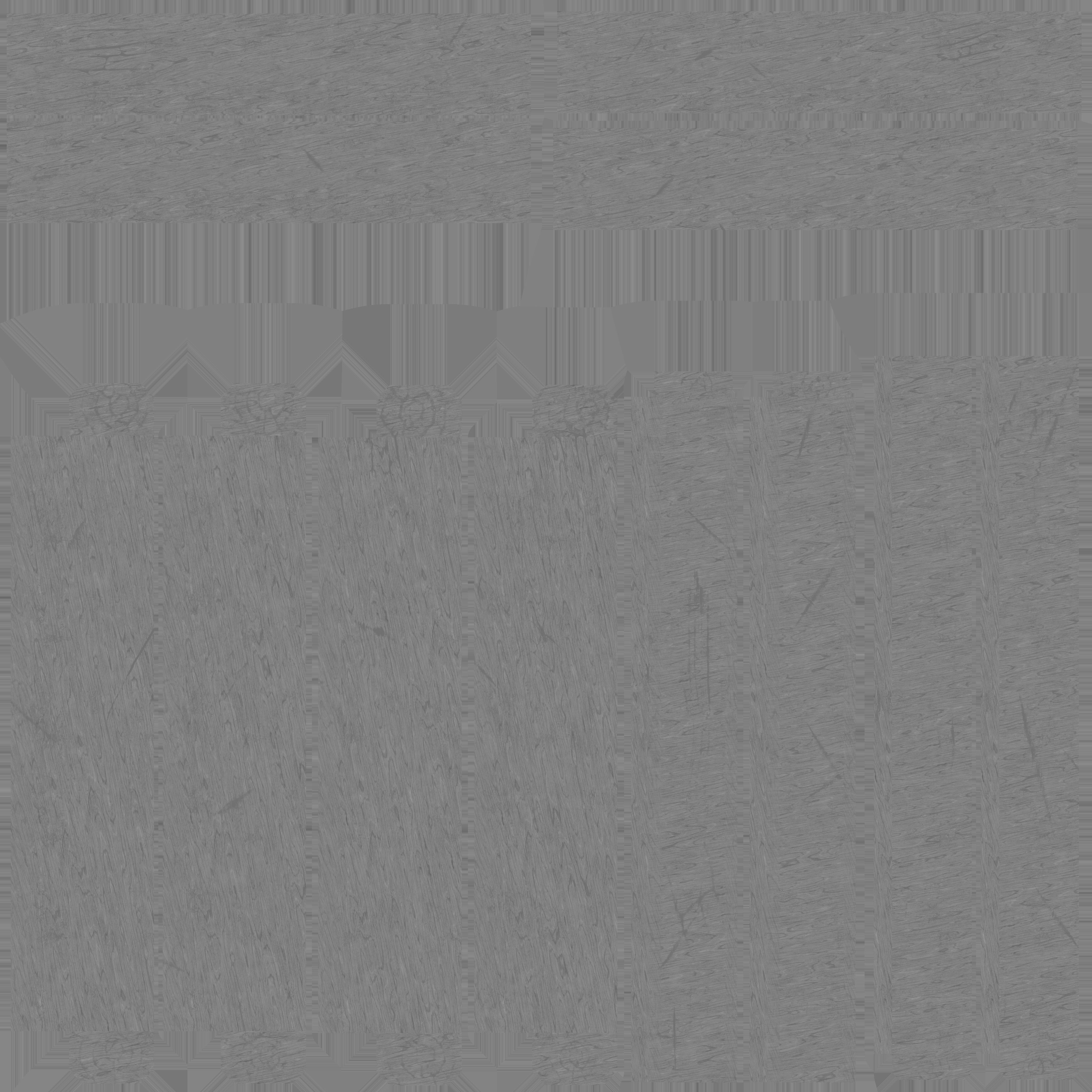 Low poly realistic Fence wooden in middle of field Low-poly 3D model_8