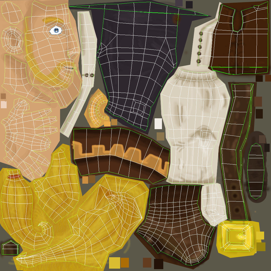 Guybrush Threepwood Low-poly 3D model_19