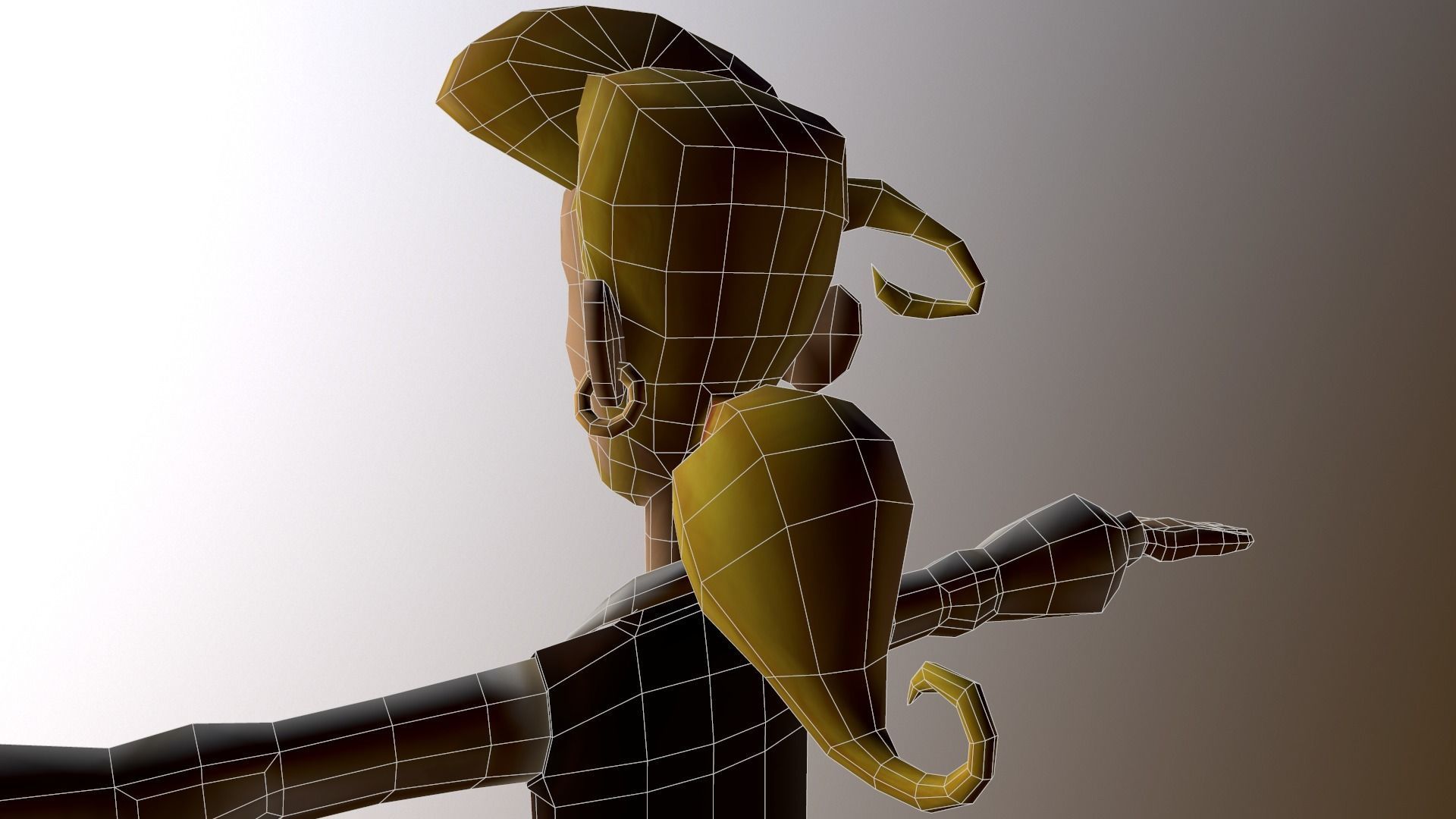 Guybrush Threepwood Low-poly 3D model_14