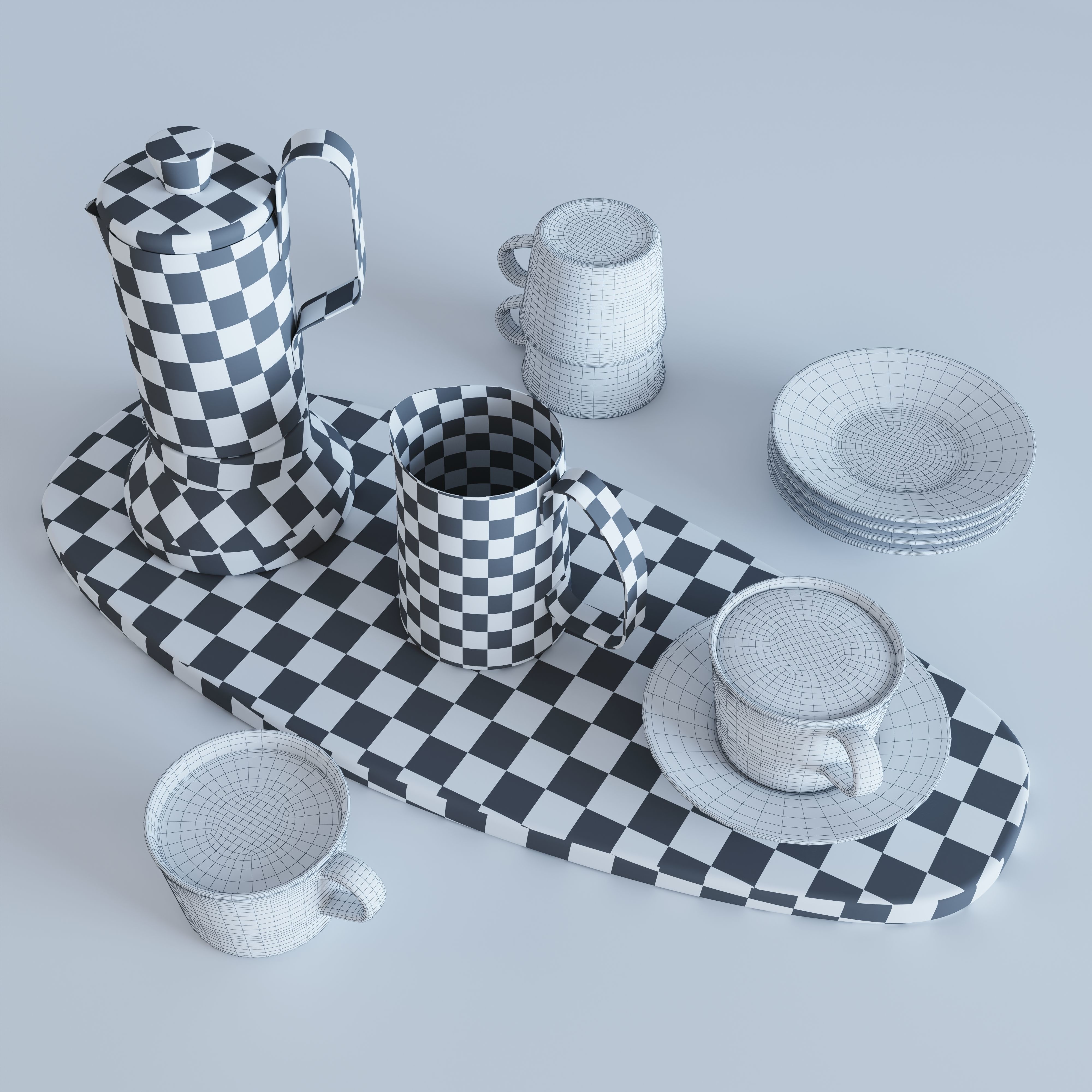 Coffee Maker Metallisk 3D model_9