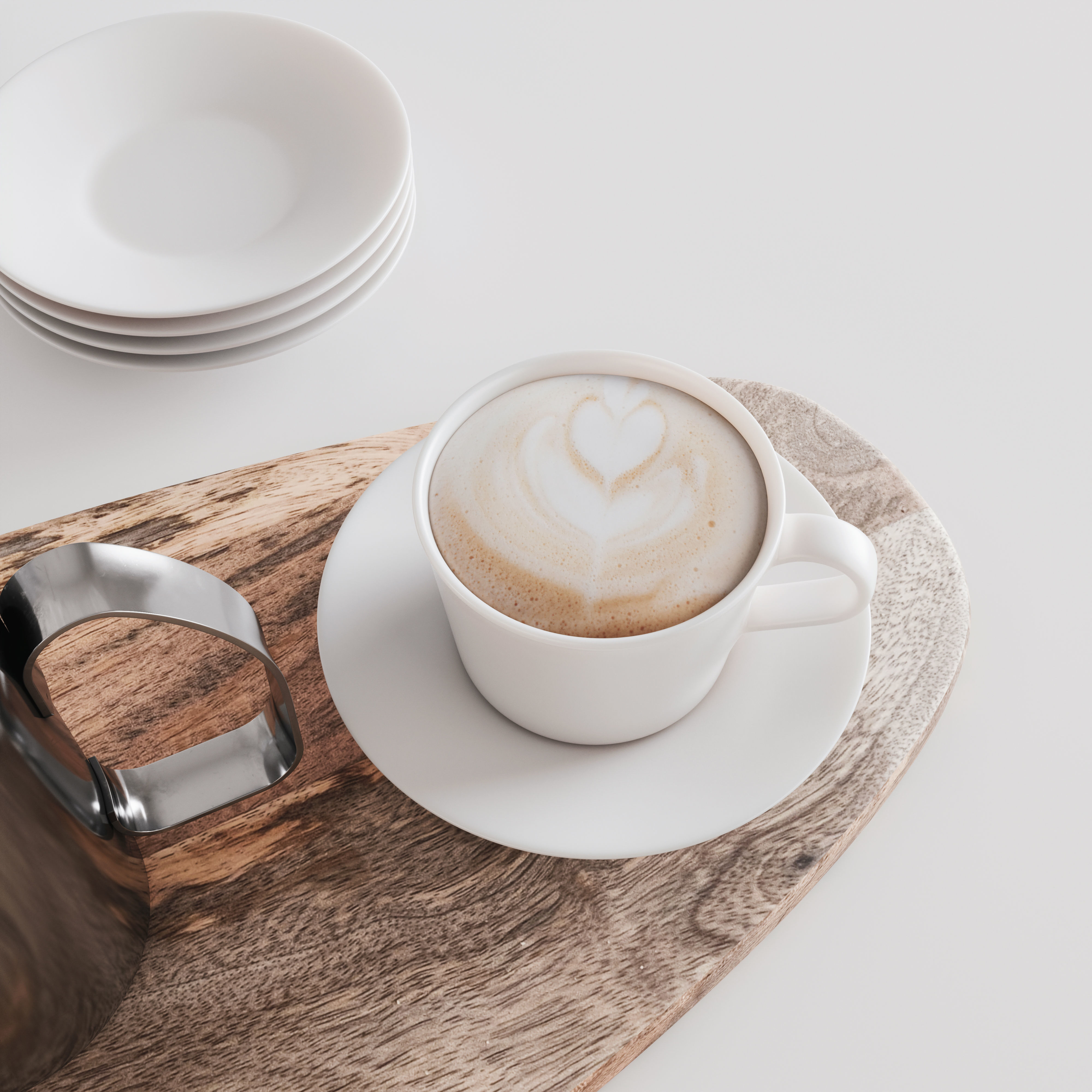 Coffee Maker Metallisk 3D model_4