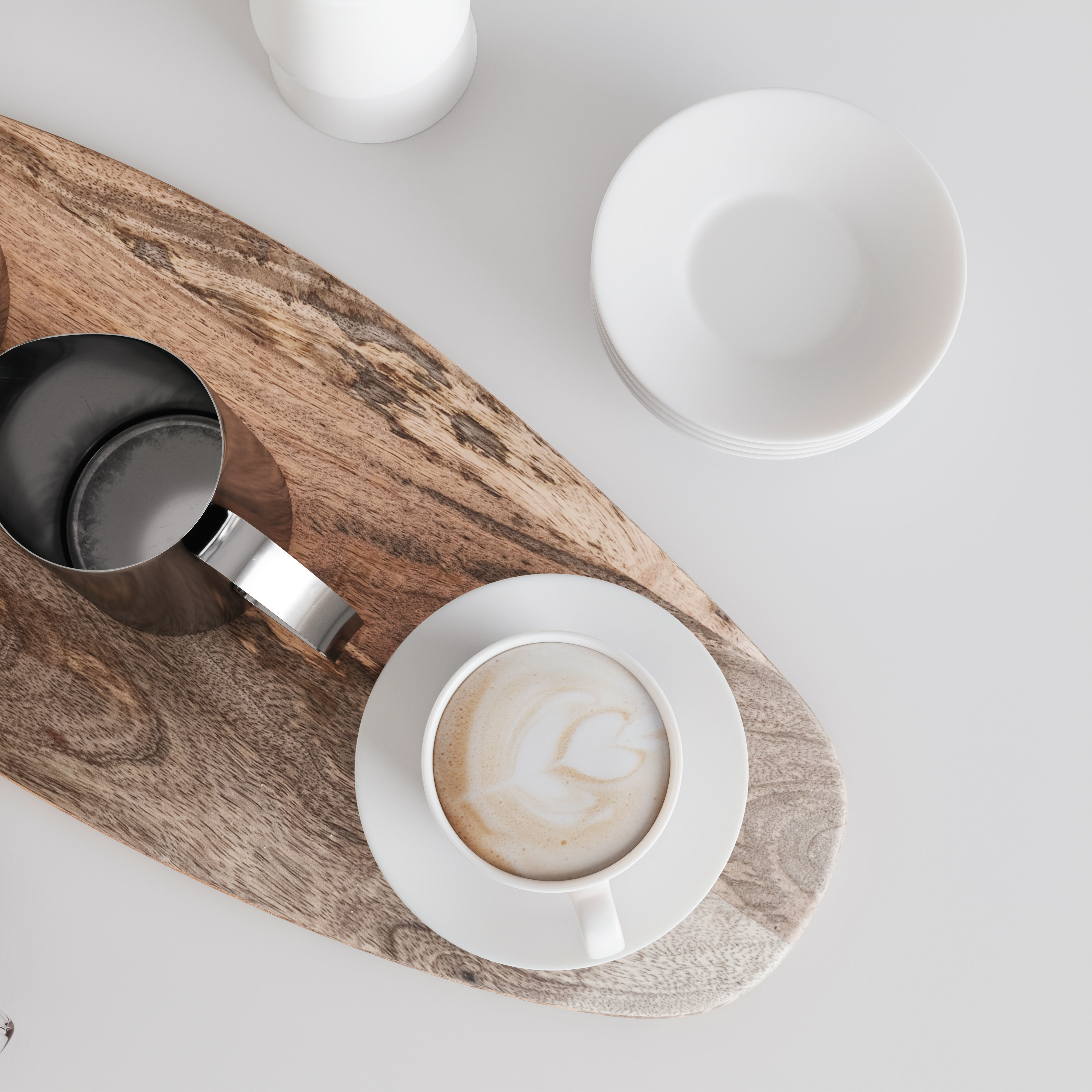 Coffee Maker Metallisk 3D model_2