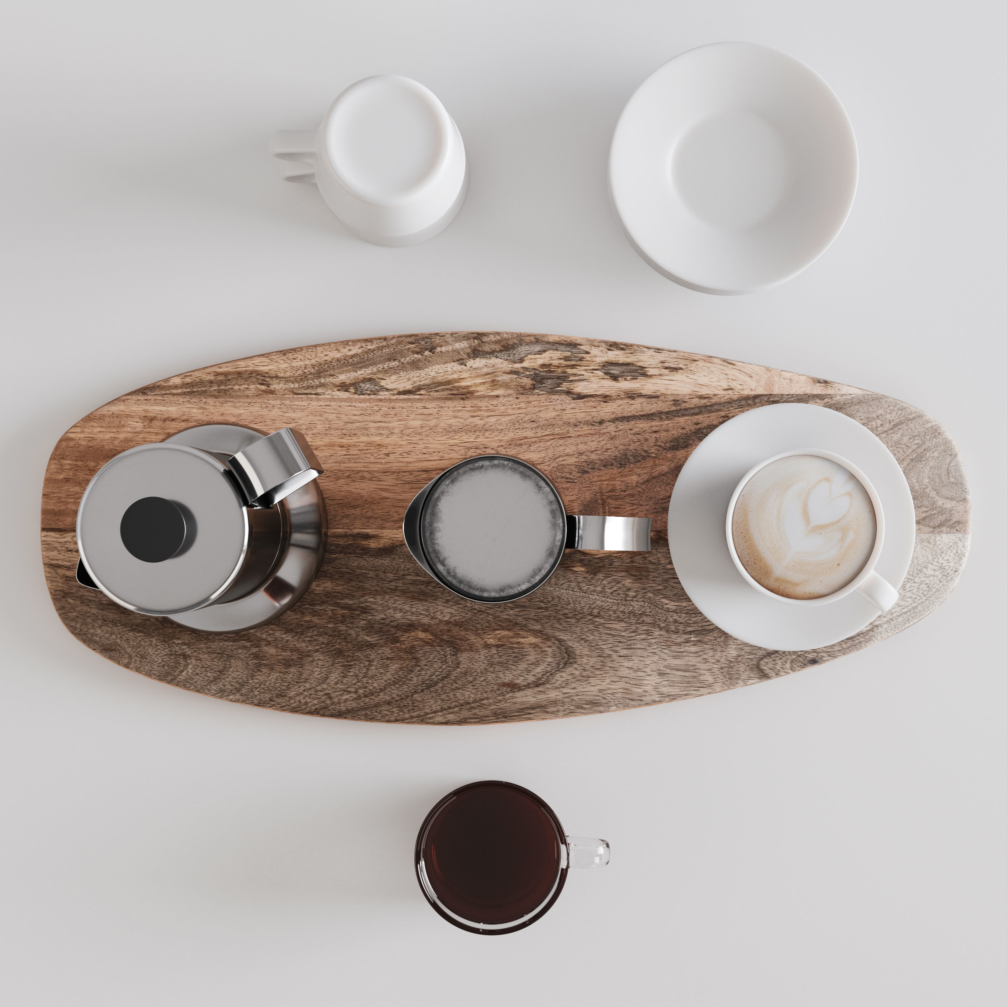 Coffee Maker Metallisk 3D model_6