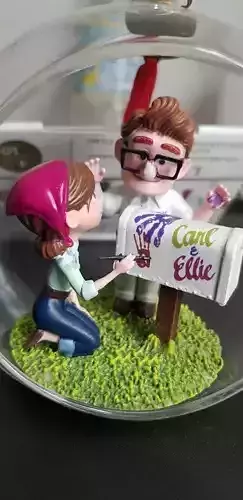 Carl and Ellie young - 3d print 3D print model