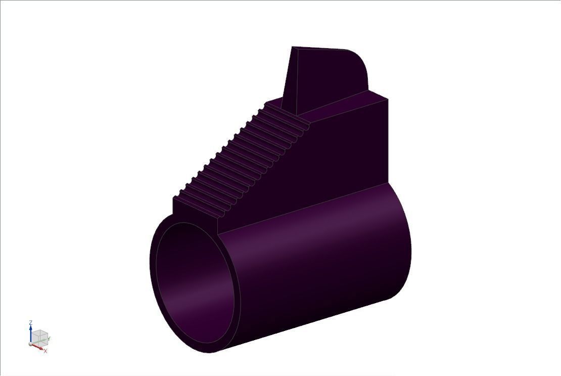 Mauser98k clamping device with handle 3D model_33