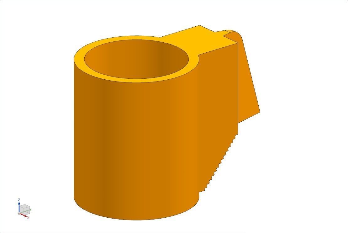 Mauser98k clamping device with handle 3D model_16