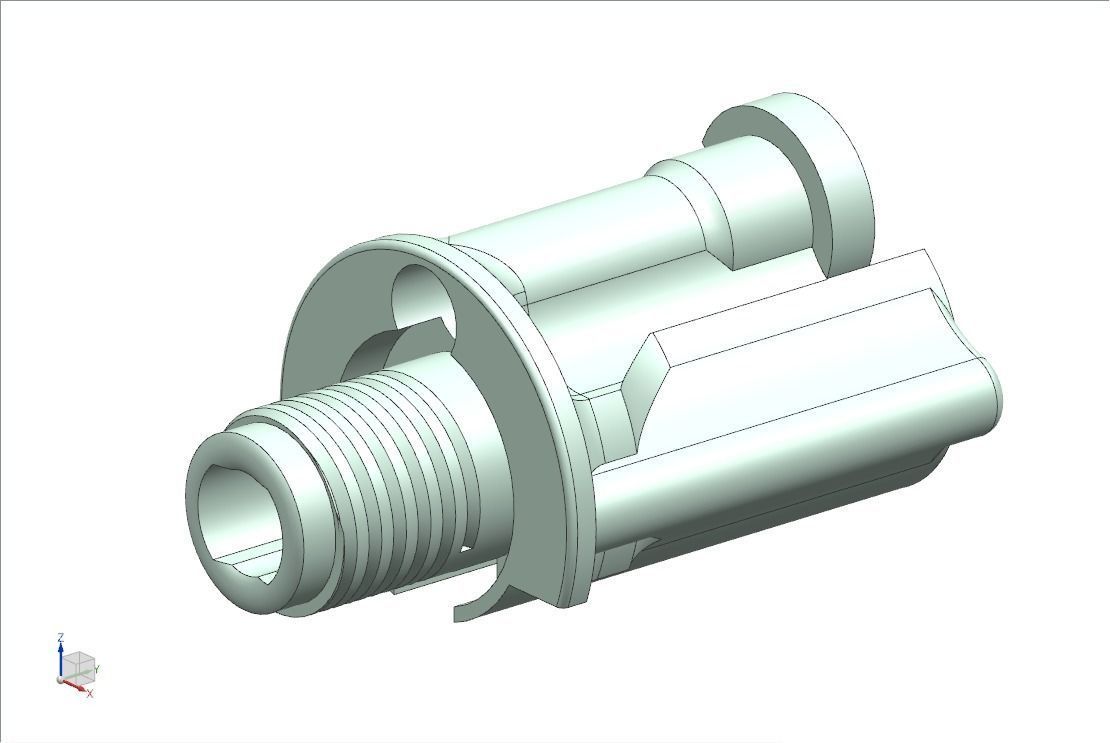 Mauser98k clamping device with handle 3D model_23