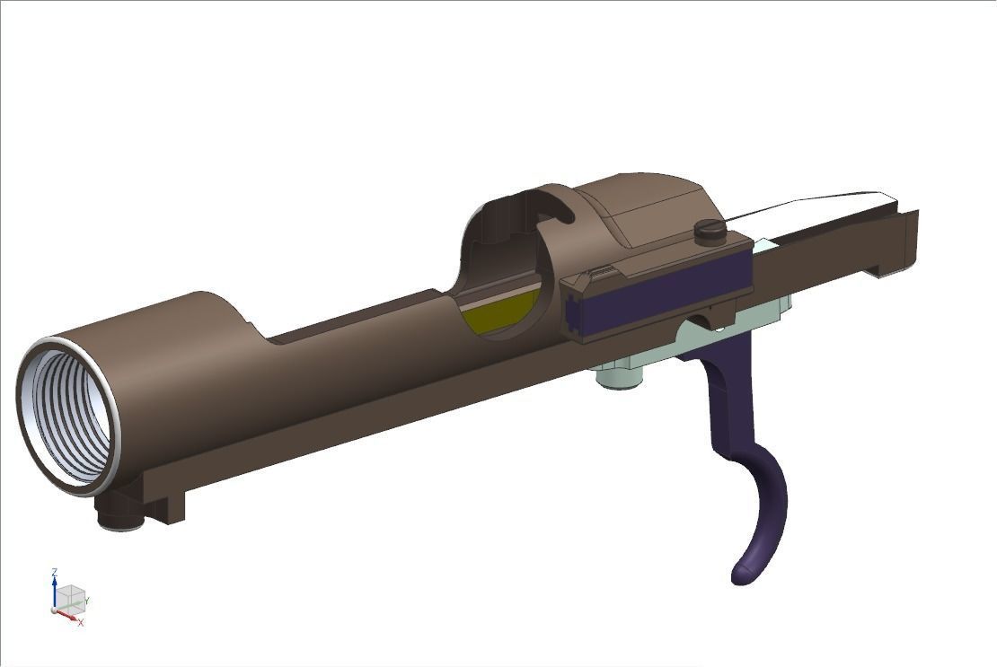 Mauser98k clamping device with handle 3D model_45